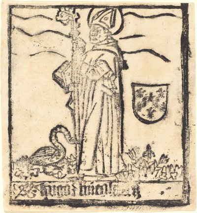São Hugo de Lincoln (ou São Hugo de Avalon) de German 15th Century