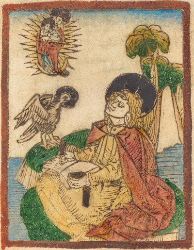 São João na Ilha de Patmos de German 15th Century
