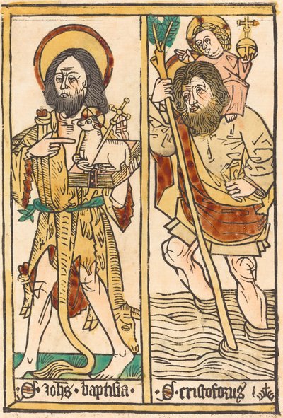 São João Batista e São Cristóvão de German 15th Century