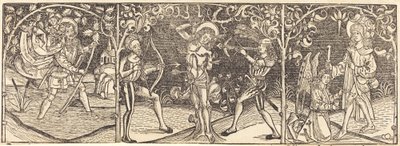Santos Cristóvão, Sebastião e Roche de German 15th Century