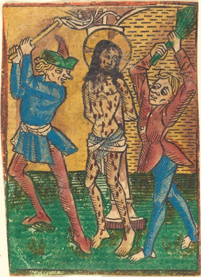 Flagelação de Cristo de German 15th Century