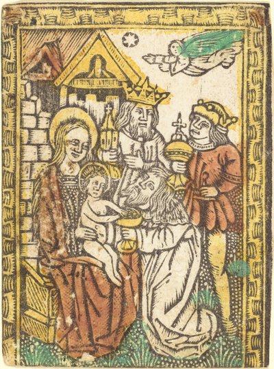 A adoração dos magos de German 15th Century