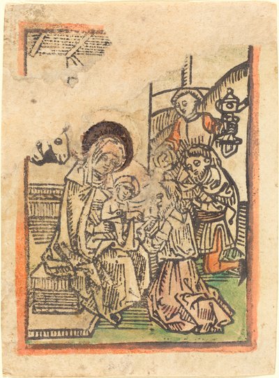 A adoração dos magos de German 15th Century