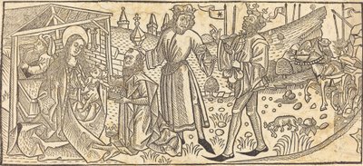 A adoração dos magos de German 15th Century