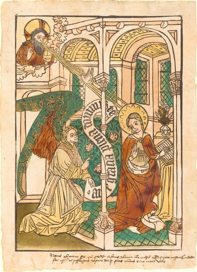 A Anunciação de German 15th Century