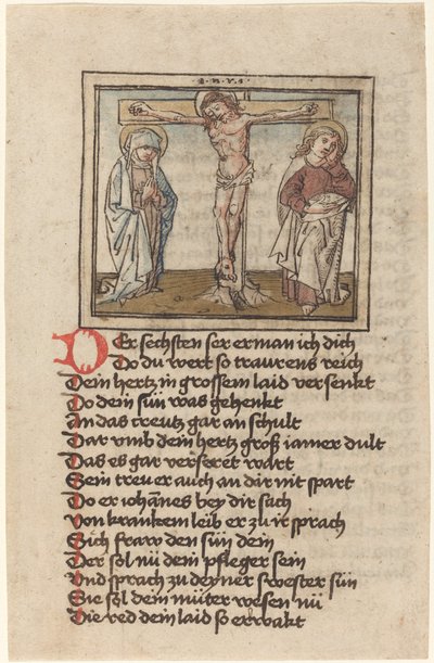 A Crucificação de German 15th Century