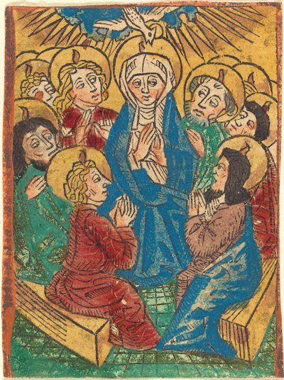 A descida do Espírito Santo de German 15th Century