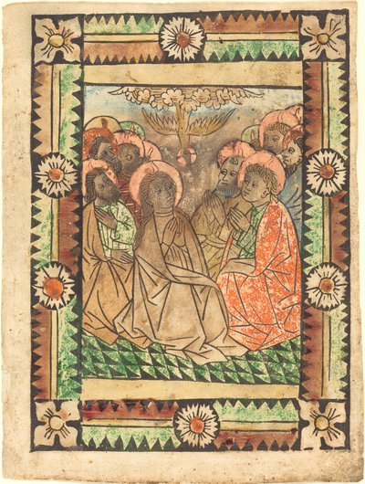 A descida do Espírito Santo de German 15th Century