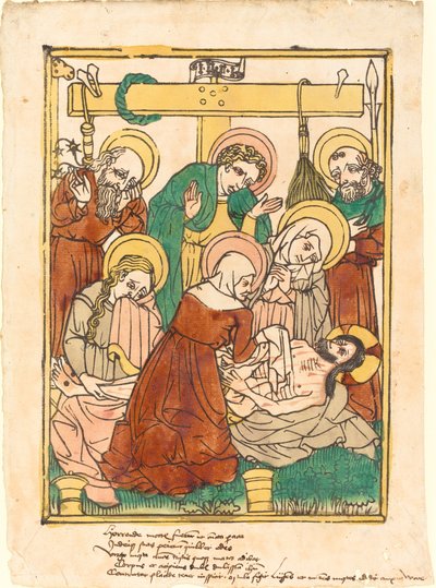 A Lamentação de German 15th Century