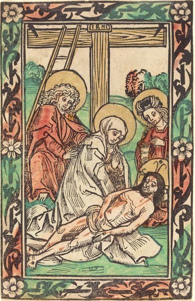 A Lamentação de German 15th Century