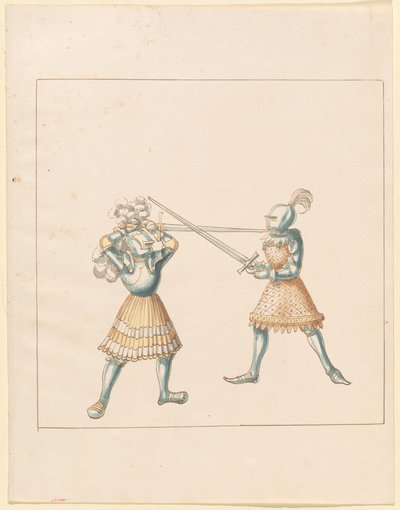 Freydal, O Livro das Justas e Torneio do Imperador Maximiliano I: Combates a Pé (Jousts) (Volume III): Placa 162 de German 16th Century
