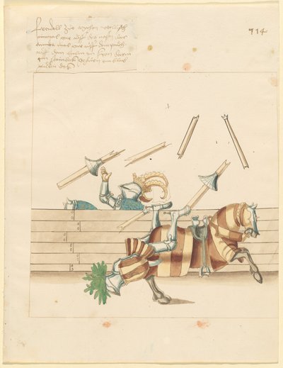 Justa da Paz Italiana de German 16th Century