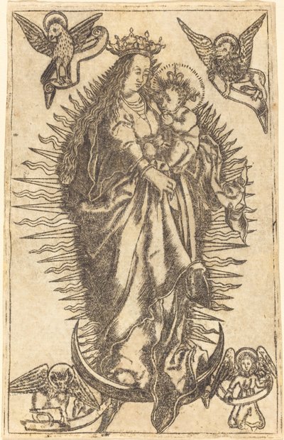 Madonna e criança de German 16th Century