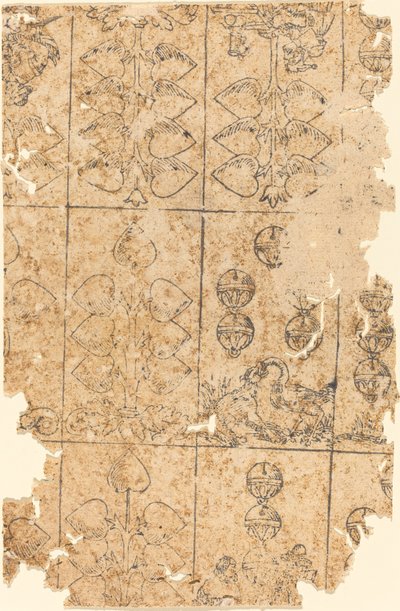Cartão de jogo de German 16th Century