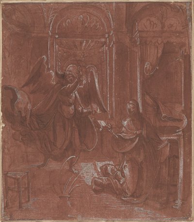 A Anunciação de German 16th Century