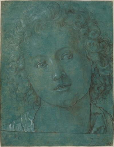 Cabeça de um menino de German 16th Century after Albrecht Dürer