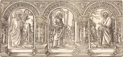 Cristo e seus discípulos IV de German 16th Century after Martin Schongauer