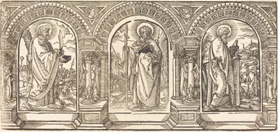 Cristo e seus discípulos I de German 16th Century after Martin Schongauer