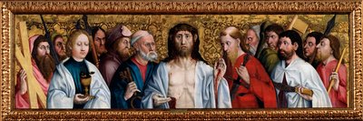 Cristo e os doze apóstolos, segunda metade do século XV de German Master