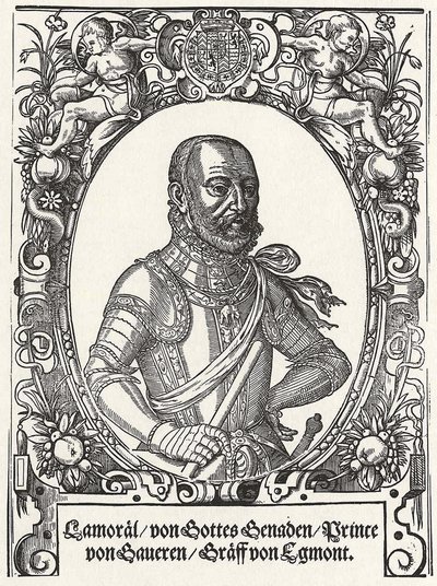 Retrato de Lamoral, conde de Egmont, príncipe de Gavere, segunda metade do século XVI. de German Master