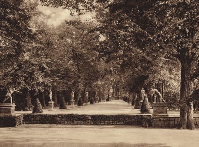 Teatro Jardim, Jardins de Herrenhausen, Hanôver (fotografia a preto e branco) de German Photographer