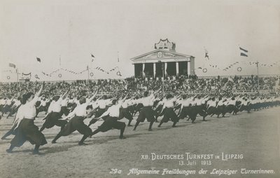 Vigésimo festival alemão de ginástica, Leipzig de German Photographer