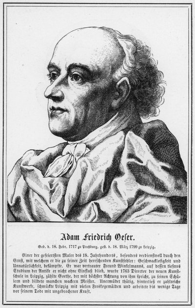 Adam Friedrich Oeser (gravura) de German School