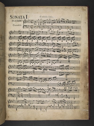 Adicionar MS 41631 f.2r Sonata I, Partitura, de 