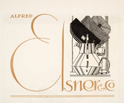 Anúncio para Alfred Elsner & Co., de Styl, pub.1922 (pochoir print) de German School