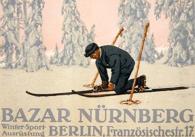 Anúncio para os desportistas de inverno 