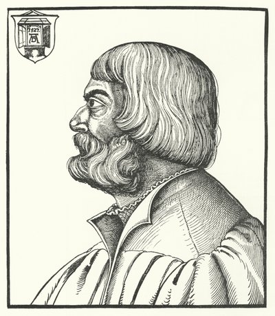 Albrecht Durer, pintor e gravador alemão (gravura) de German School