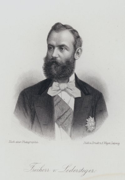 Alois Ledersteger, escritor austríaco (gravura) de German School