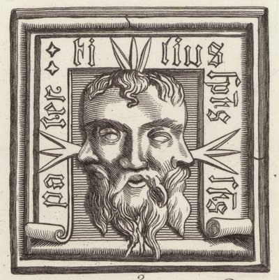 Amuleto. Ilustração para Bilder-Atlas (gravura) de German School