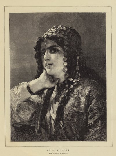 Uma Odalisca (gravura) de German School