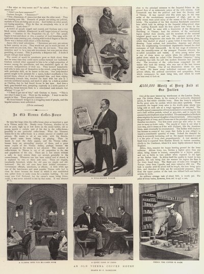Um Café Old Vienna Coffee House (litho) de German School