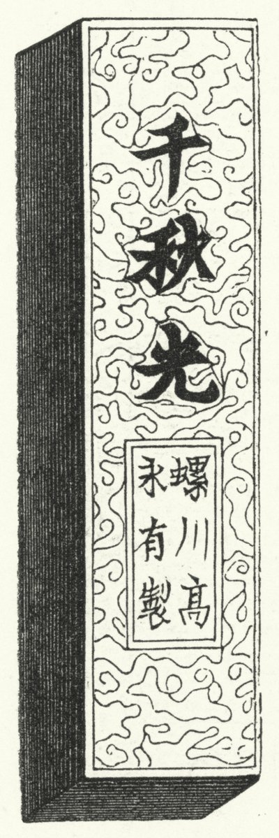 Caracteres chineses antigos (gravura) de German School