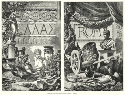 Grécia Antiga e Roma (litho) de German School