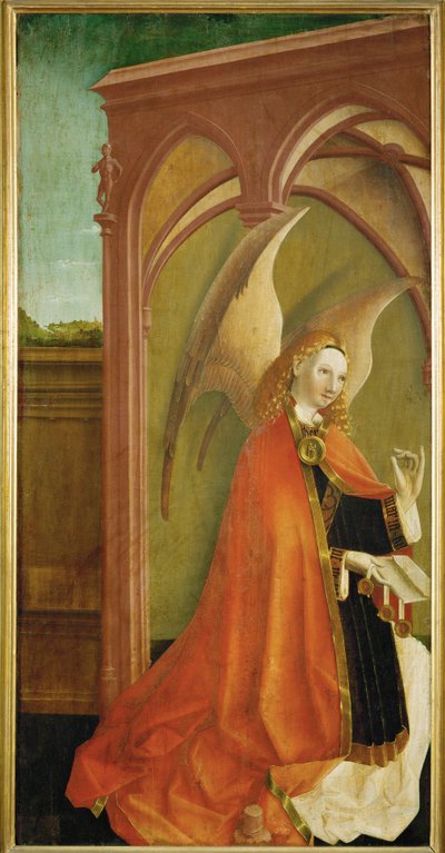 Anunciação, c.1460 (pintura sobre madeira) de German School