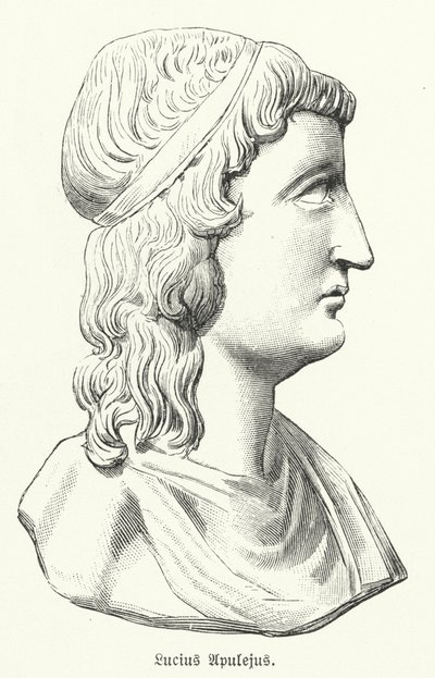 Apuleius, escritor romano, filósofo e retórico (litógrafo) de German School