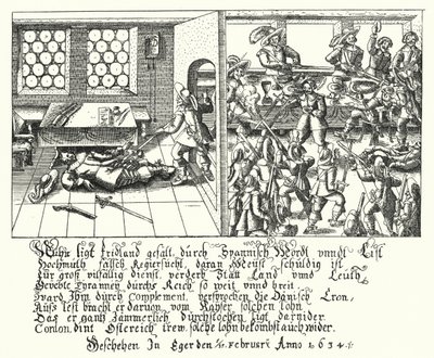 Assassinato de Albrecht von Wallenstein de German School