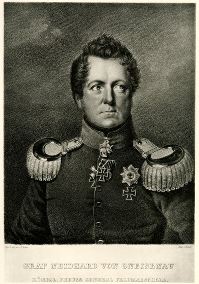 Conde de Agosto Neidhard von Gneisenau de German School