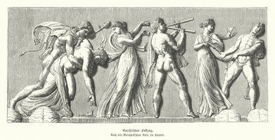 Bacchanalia (gravura) de German School