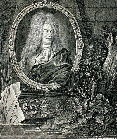 Barthold Heinrich Brockes (1680-1747) gravado por Wolffgang (gravura) de German School