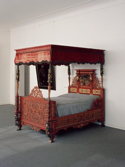 Cama do Landgrave Moritz com crista da família, c.1607 de German School
