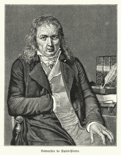 Bernardin de Saint-Pierre, romancista e botânico francês (litho) de German School
