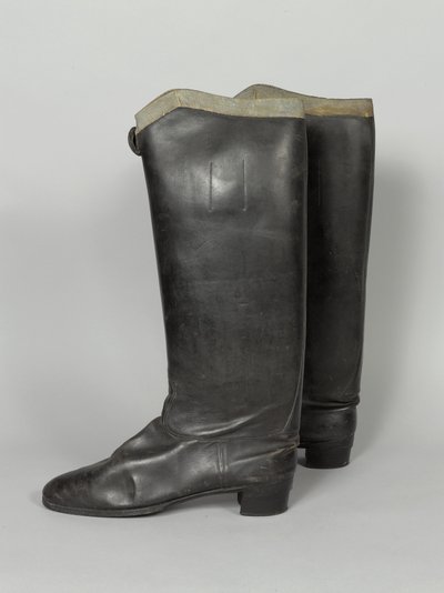 Boots, 3rd von Zieten Hussars, usado por HRH O Duque de Connaught, pré-1914 (bota) de German School