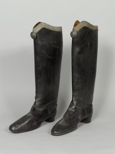 Boots, 3rd von Zieten Hussars, usado por HRH O Duque de Connaught, pré-1914 (bota) de German School