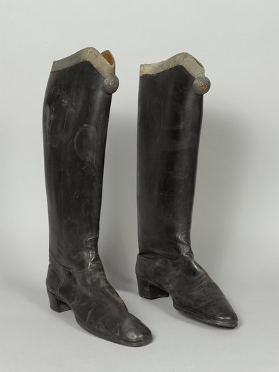Boots, 3rd von Zieten Hussars, usado por HRH O Duque de Connaught, pré-1914 (bota) de German School
