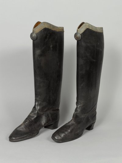 Boots, 3rd von Zieten Hussars, usado por HRH O Duque de Connaught, pré-1914 (bota) de German School