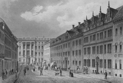 Breite Strasse, Berlim (gravura em aço) de German School